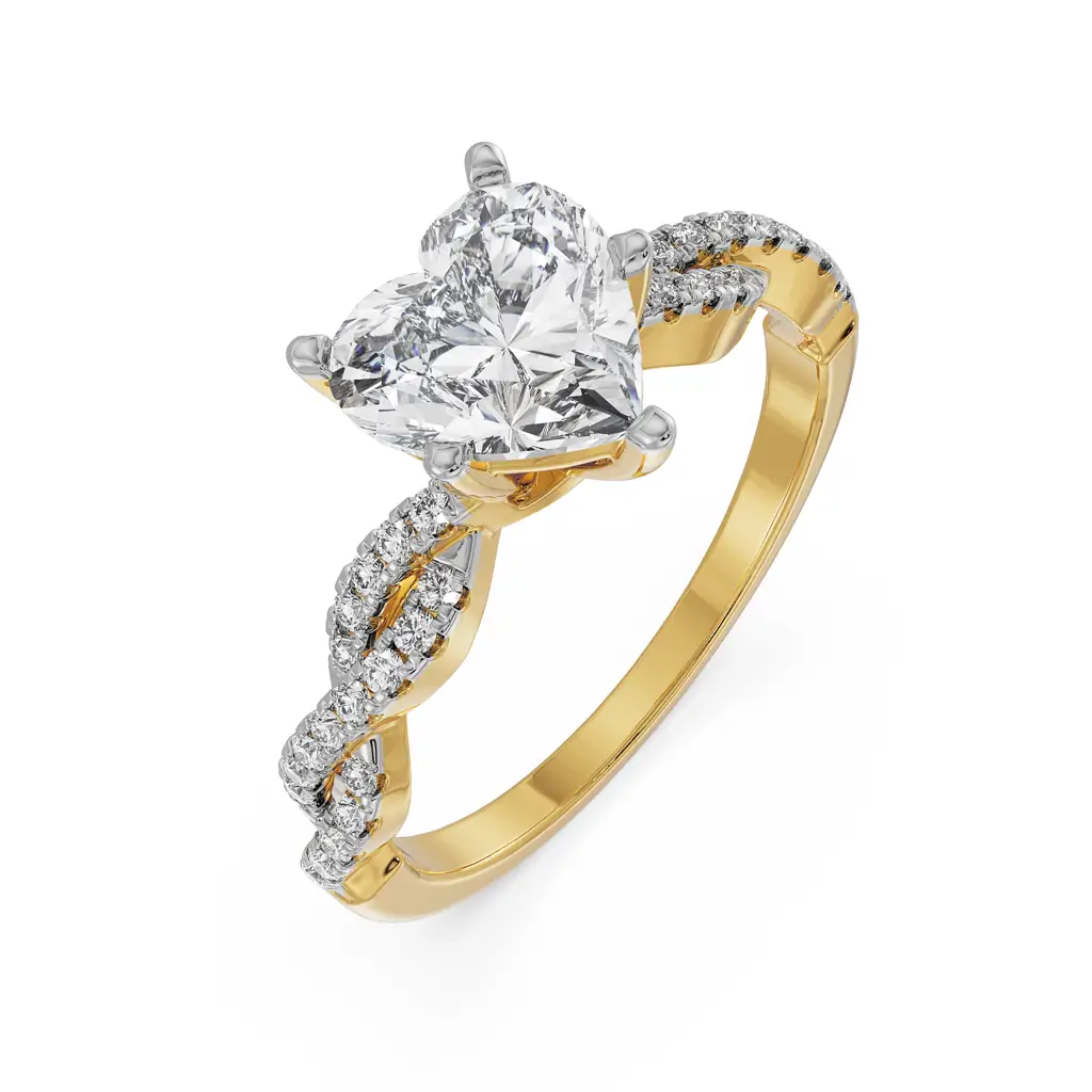 Heart Infinity Diamond Ring : R1216
