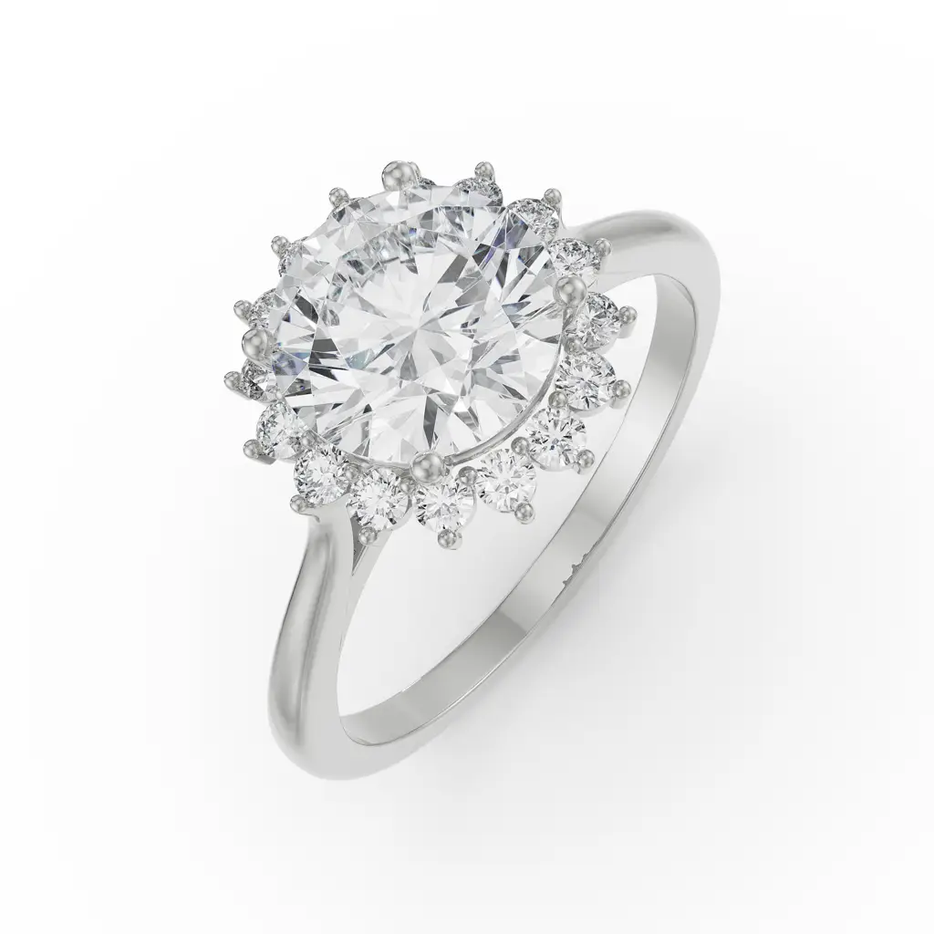 Sunkissed Halo Diamond Ring : R1233