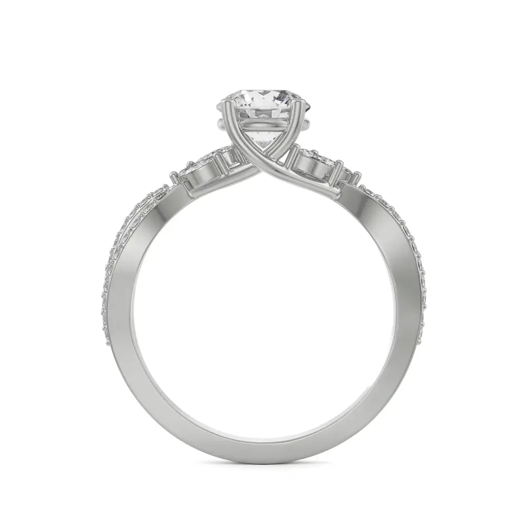 Pave Engagement Ring : R1242