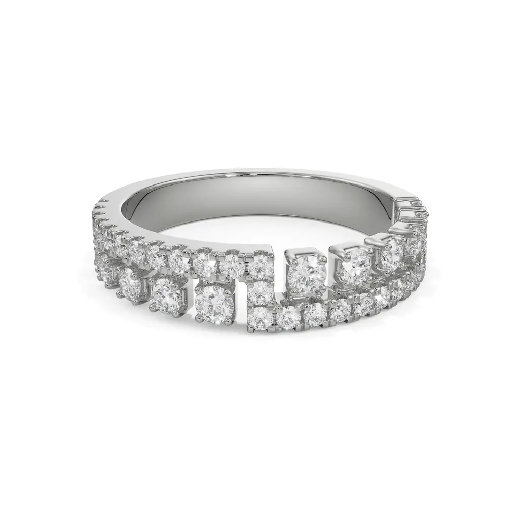 Vinatge Diamond Band : R1246