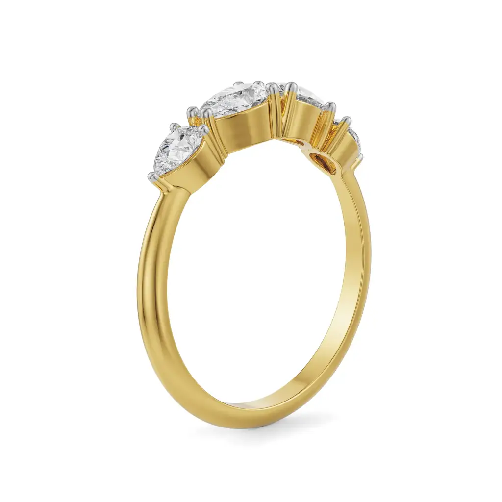 Four Pear Diamond Ring : R1269