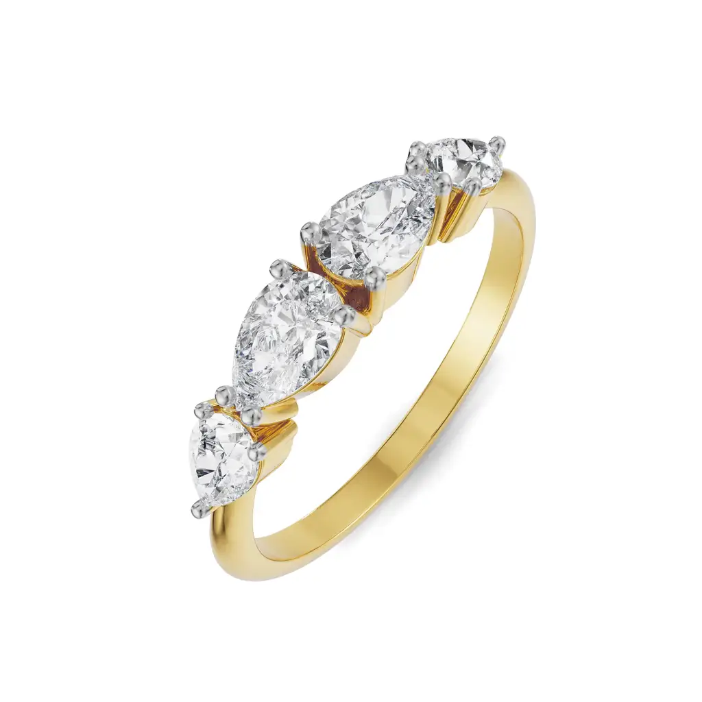 Four Pear Diamond Ring : R1269