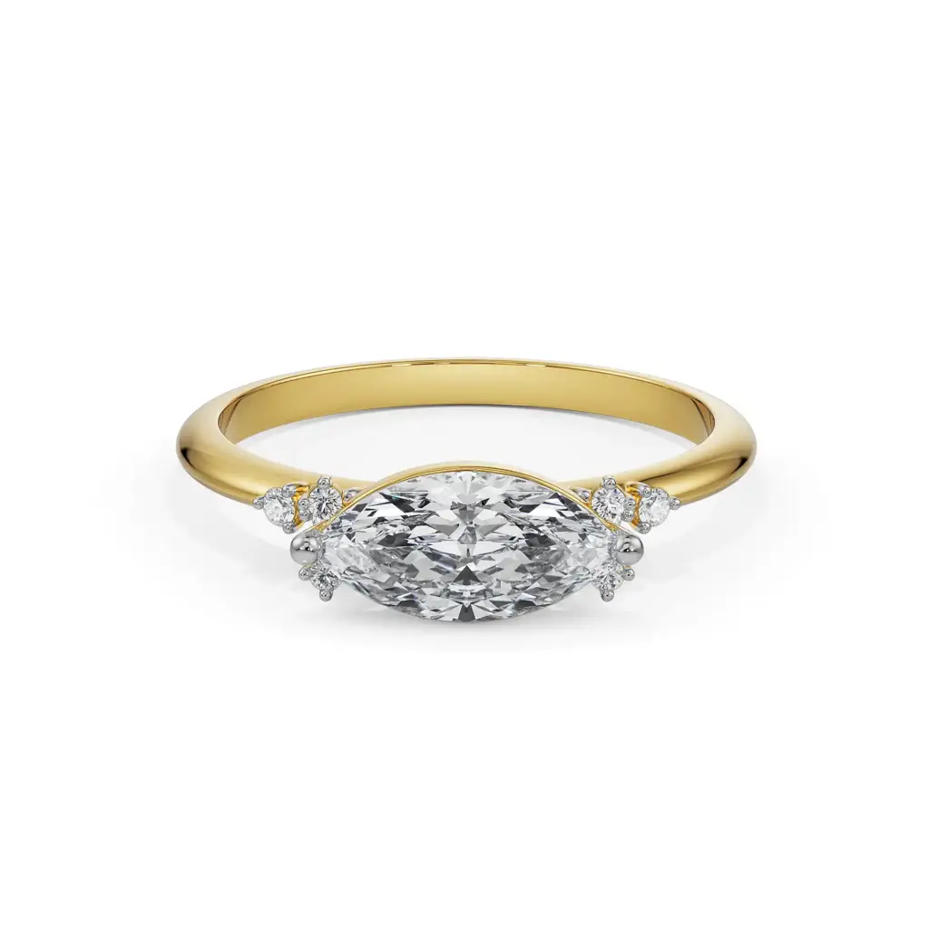 East West Diamond Ring : R1272