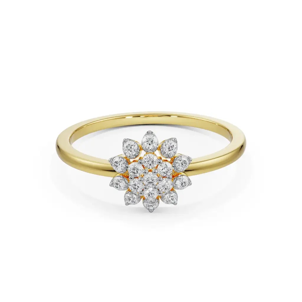 Floral Blooming Diamond Ring : R1275