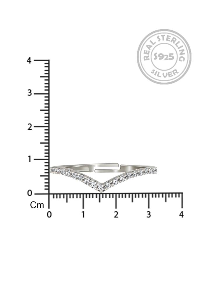 925 Sterling Silver Classic Diamond-Style Half Eternity Ring | Premium Cz Silver Band For Women : R127S