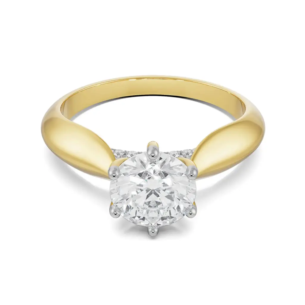 Luna Round Solitaire Ring : R1284