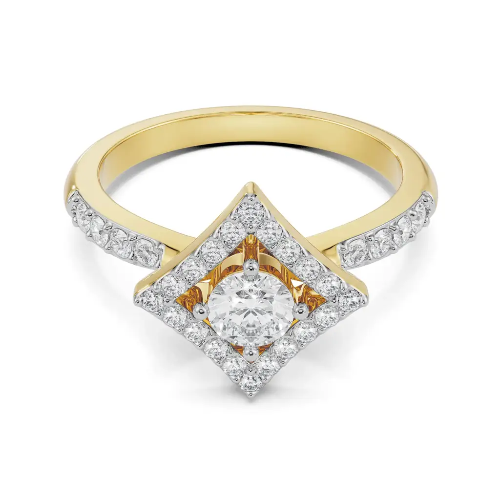Quinn Geometric Diamond Ring : R1290