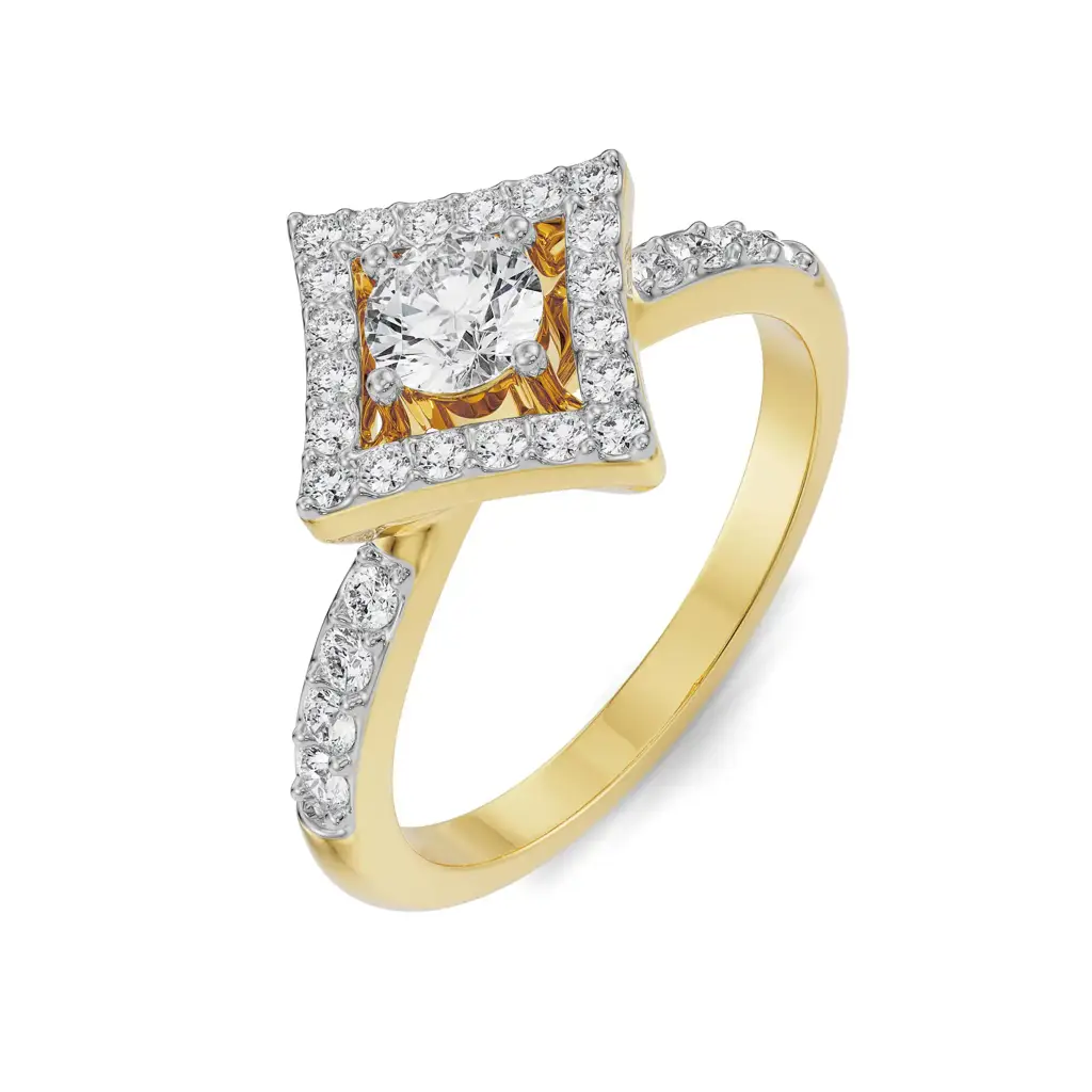 Quinn Geometric Diamond Ring : R1290