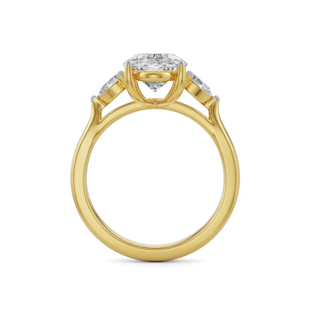 Tri Solitaire Diamond Ring : R1327