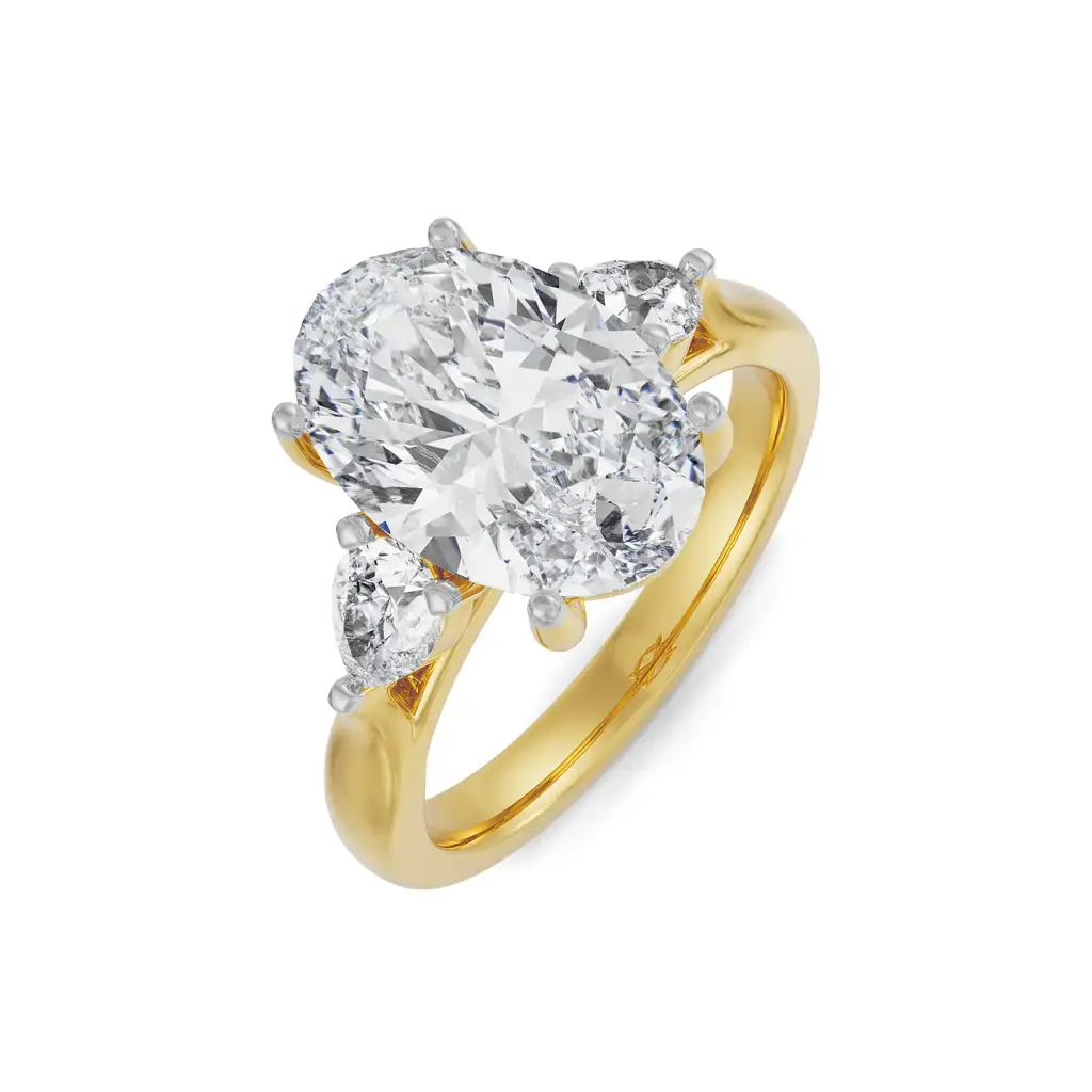 Tri Solitaire Diamond Ring : R1327