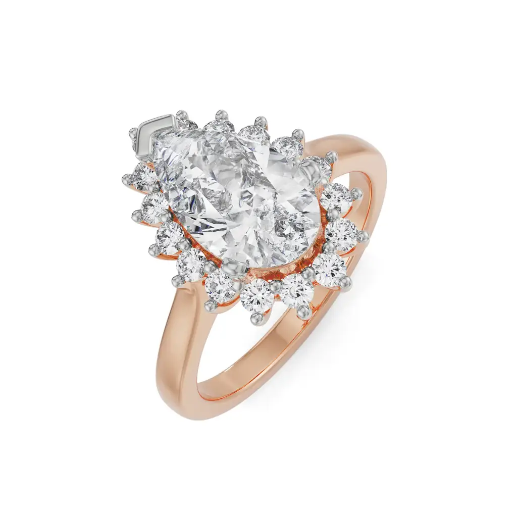 Regal Pear Engagement Ring : R1328