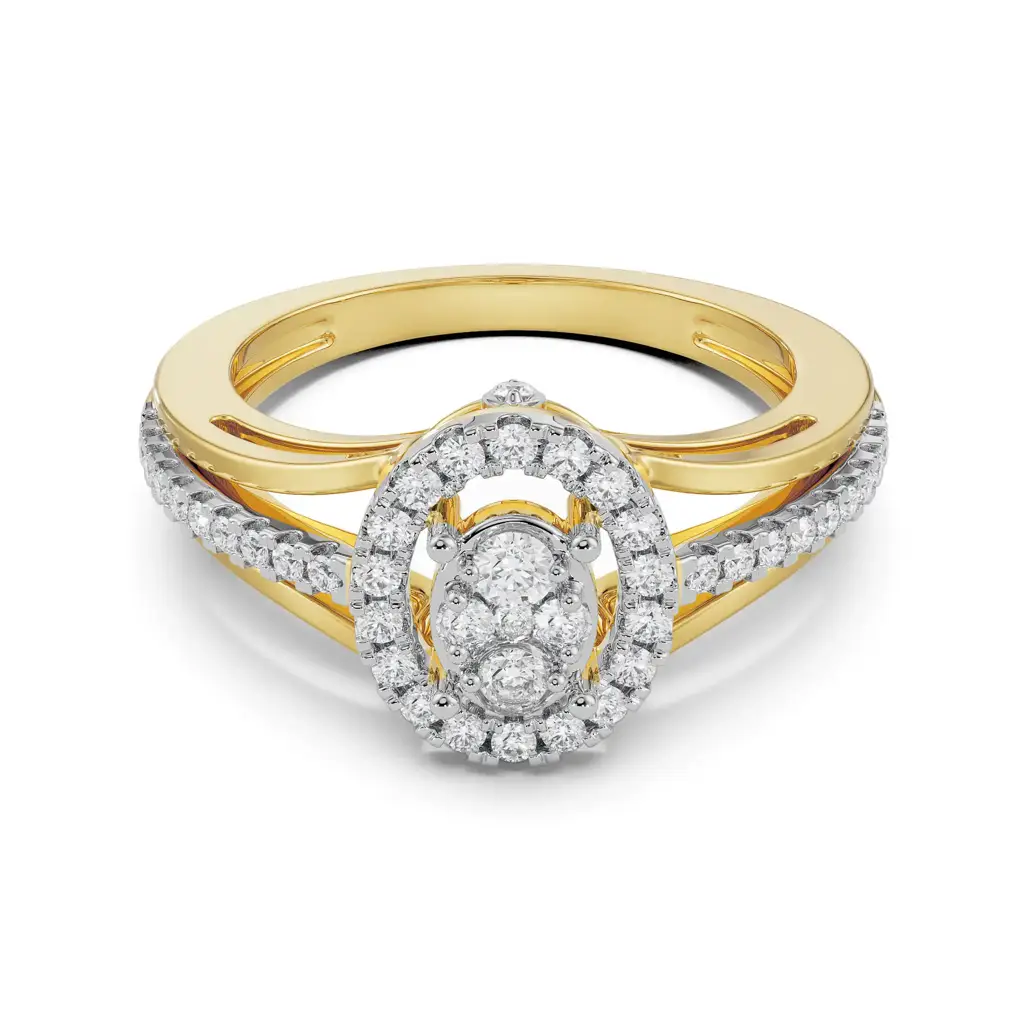 Alina Cluster Glimmery Ring : R1344