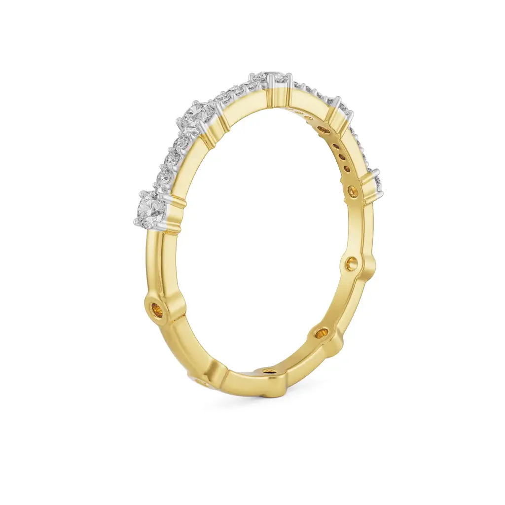 Smoky Sparkling Diamond Band : R1354