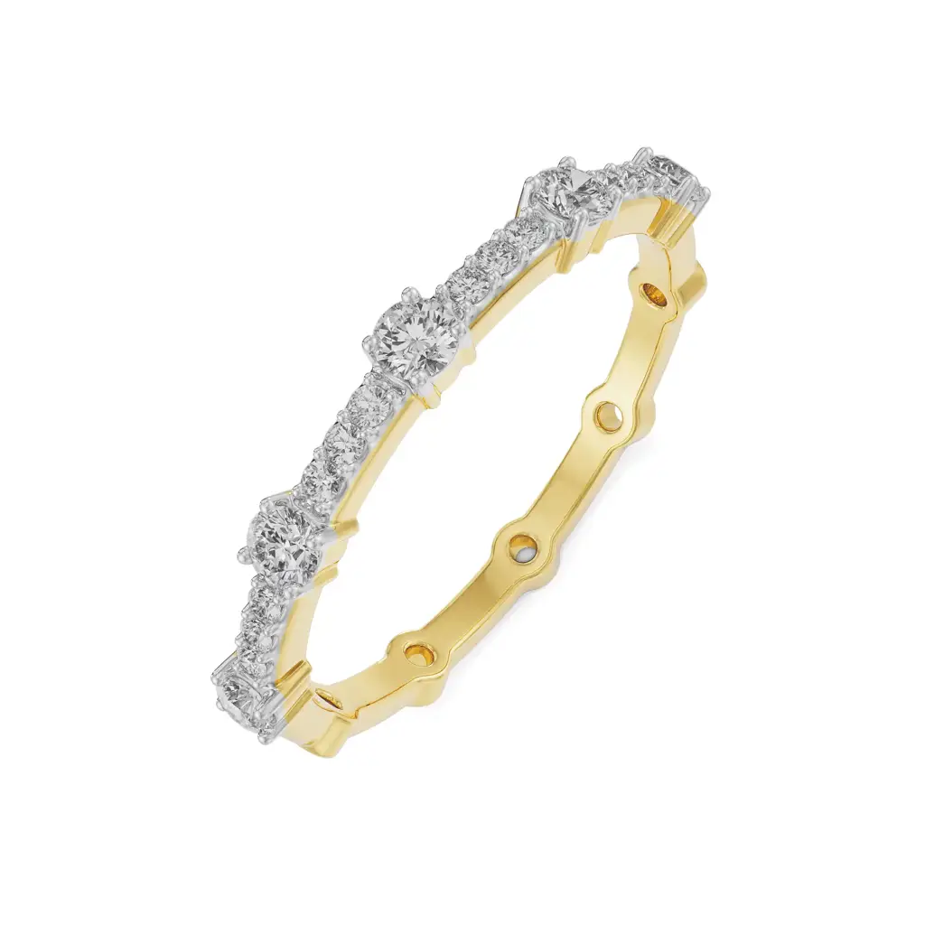 Smoky Sparkling Diamond Band : R1354