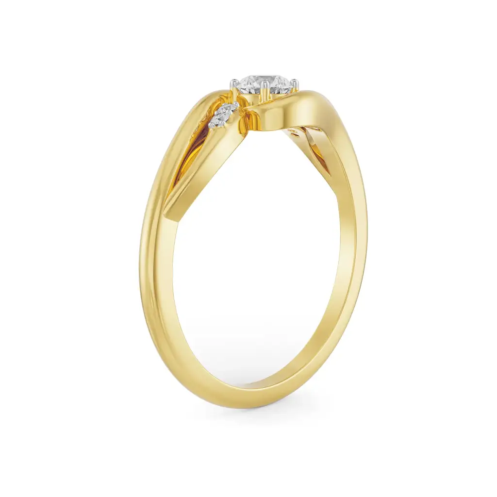 Twisted Ahana Solitaire Ring : R1355