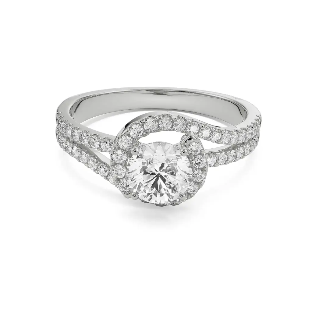 Twisted Engagement Ring : R1363