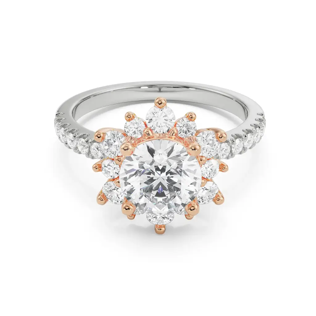 Starry Round Diamond Ring : R1365