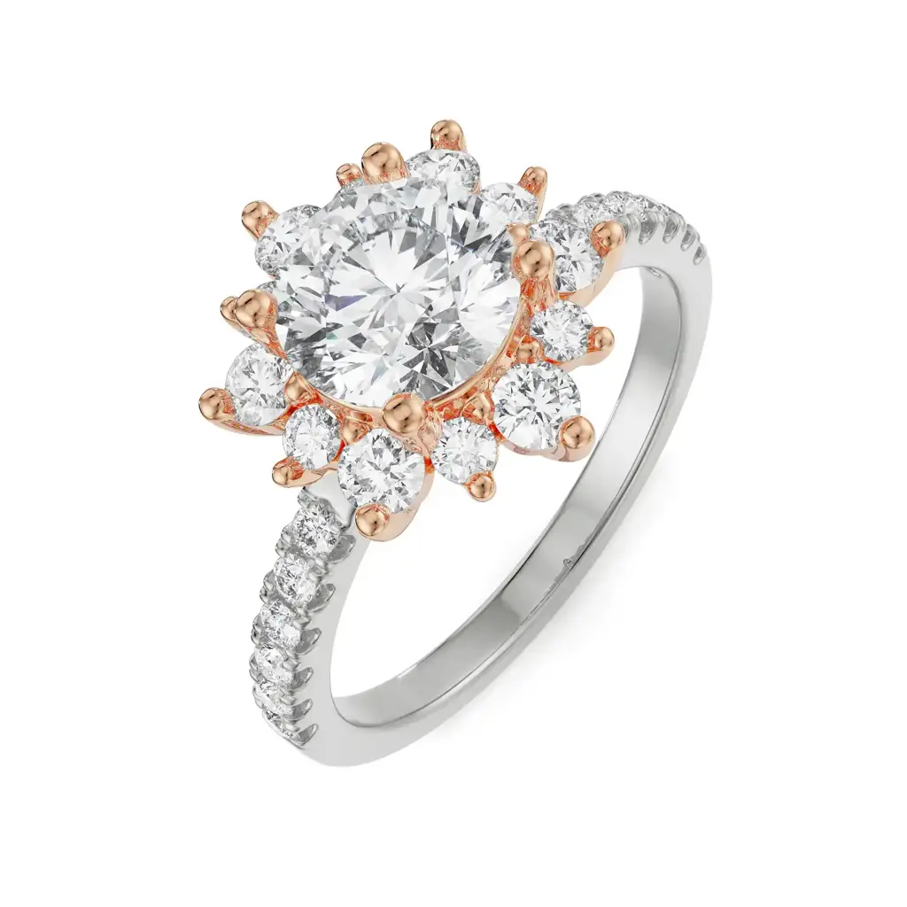 Starry Round Diamond Ring : R1365