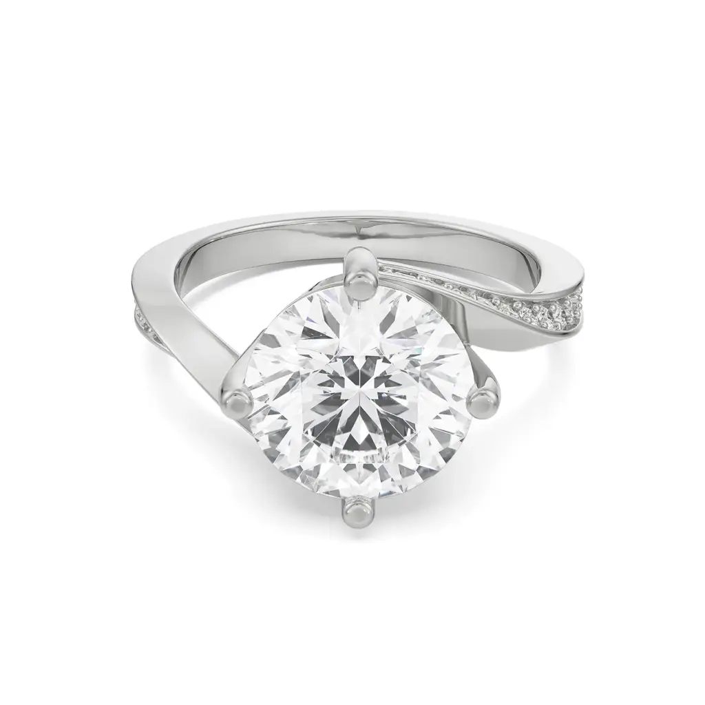 2 Ct Twirl Solitaire Diamond Ring : R1368