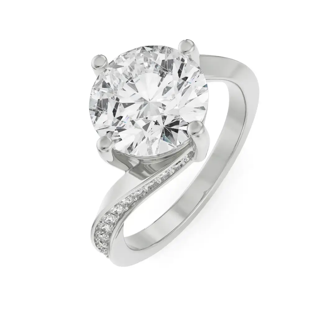 2 Ct Twirl Solitaire Diamond Ring : R1368