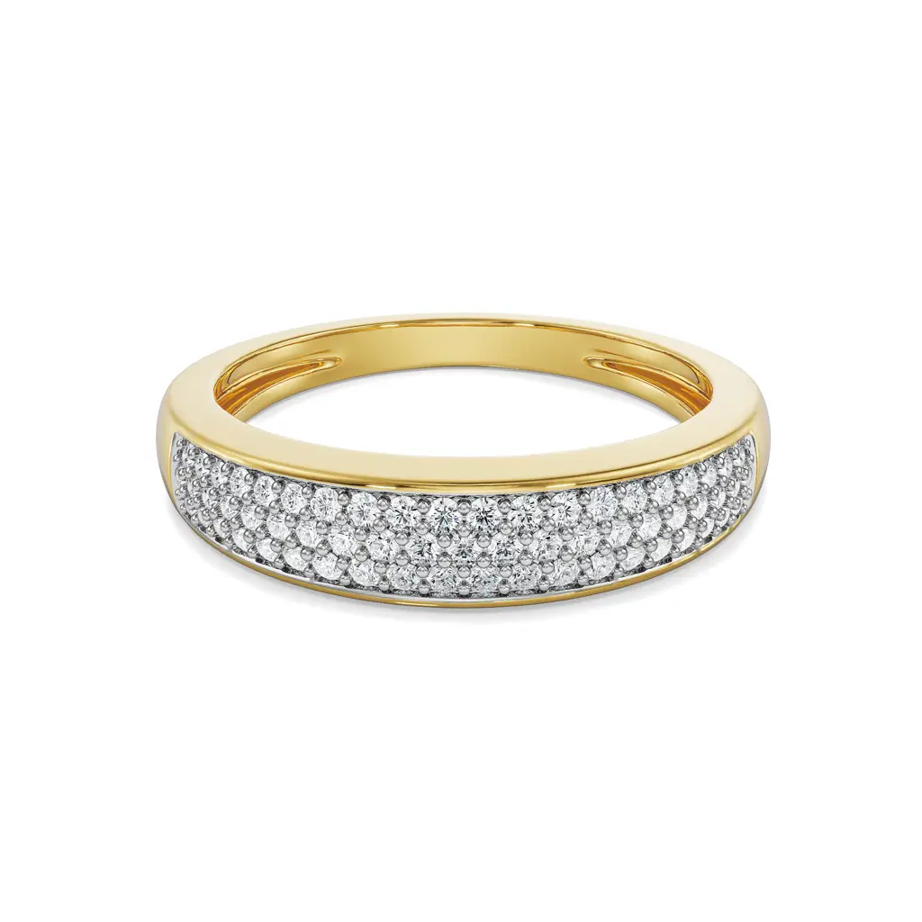 Clustered Pave Diamond Band : R1370