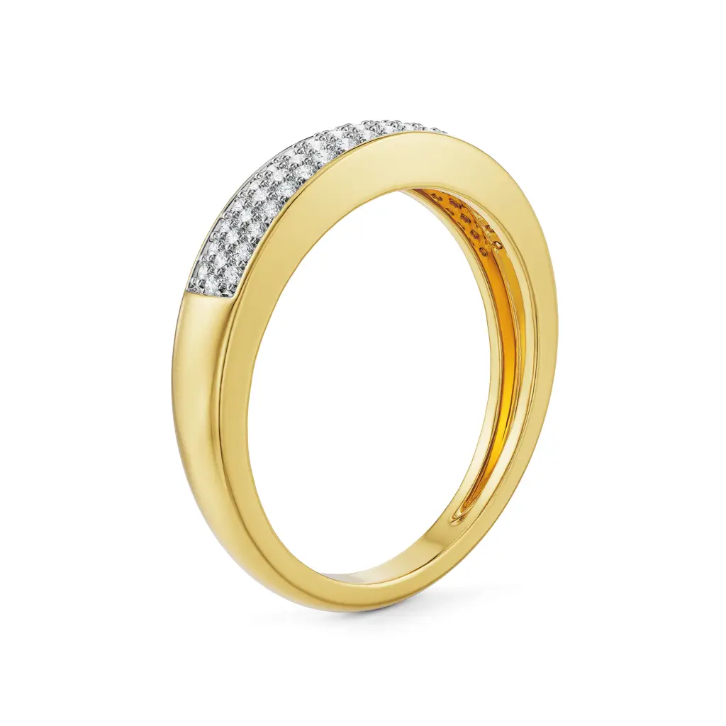 Clustered Pave Diamond Band : R1370