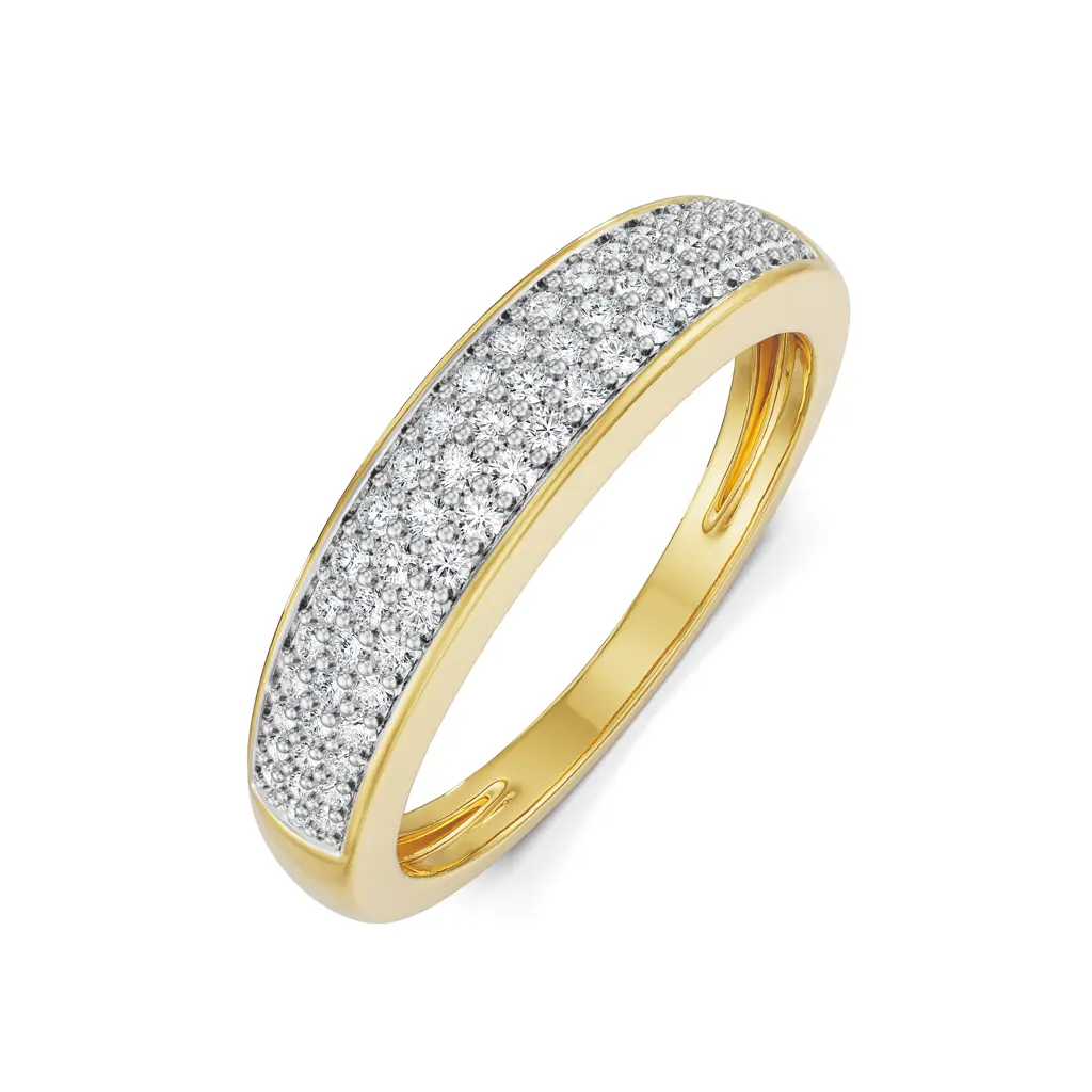 Clustered Pave Diamond Band : R1370