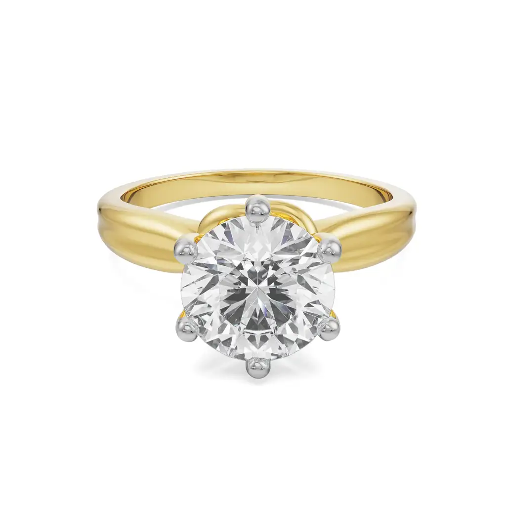 1 Ct Knot Solitaire Diamond Ring : R1372