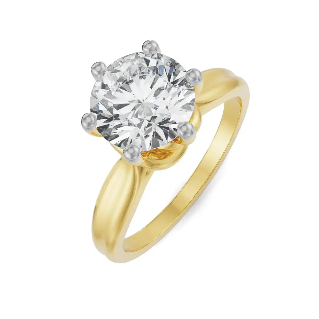 1 Ct Knot Solitaire Diamond Ring : R1372