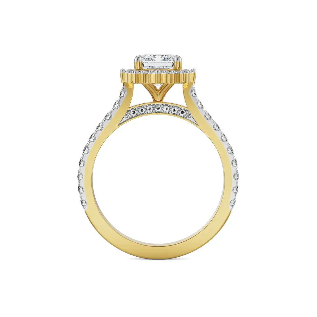 1.5 Ct Emerald Diamond Ring : R1411