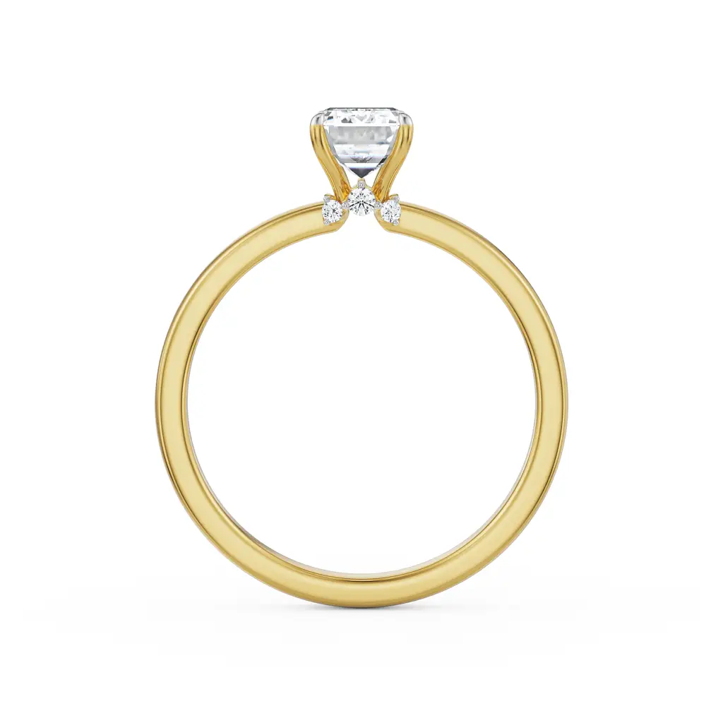1 Ct Emerald Solitaire Ring : R1421
