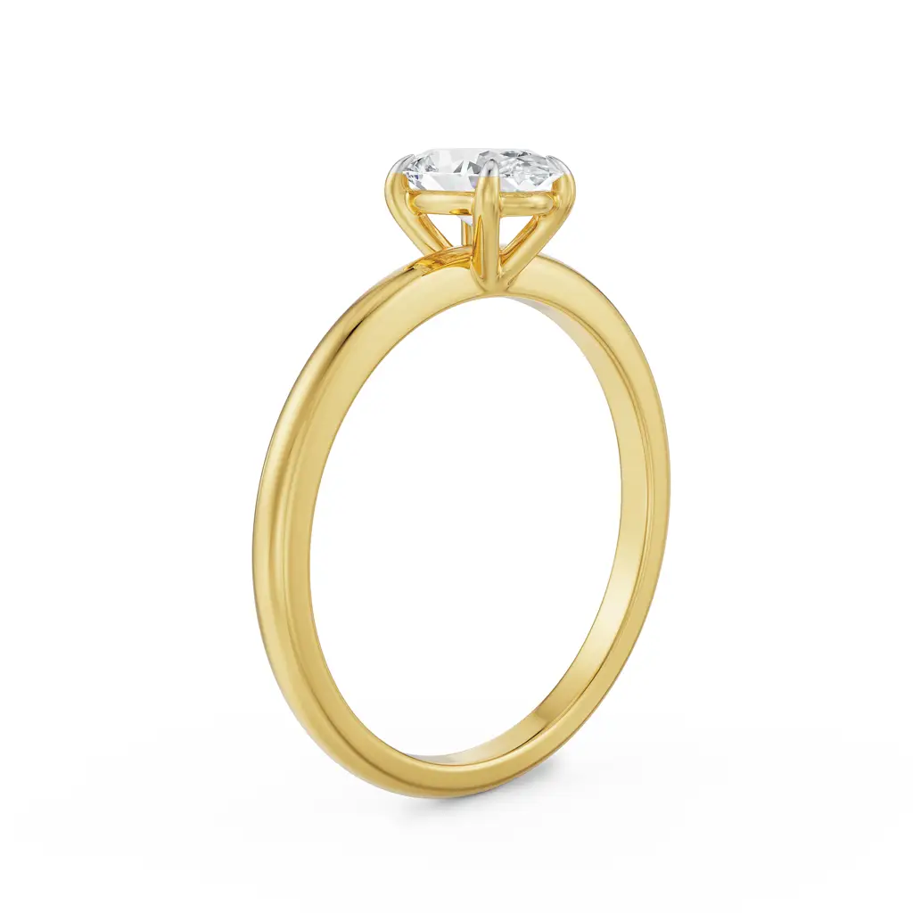 0.5 Ct Oval Engagement Ring : R1428