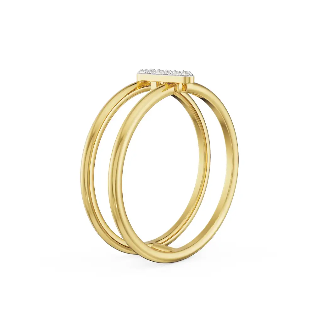 Parallel Open Diamond Ring : R1436