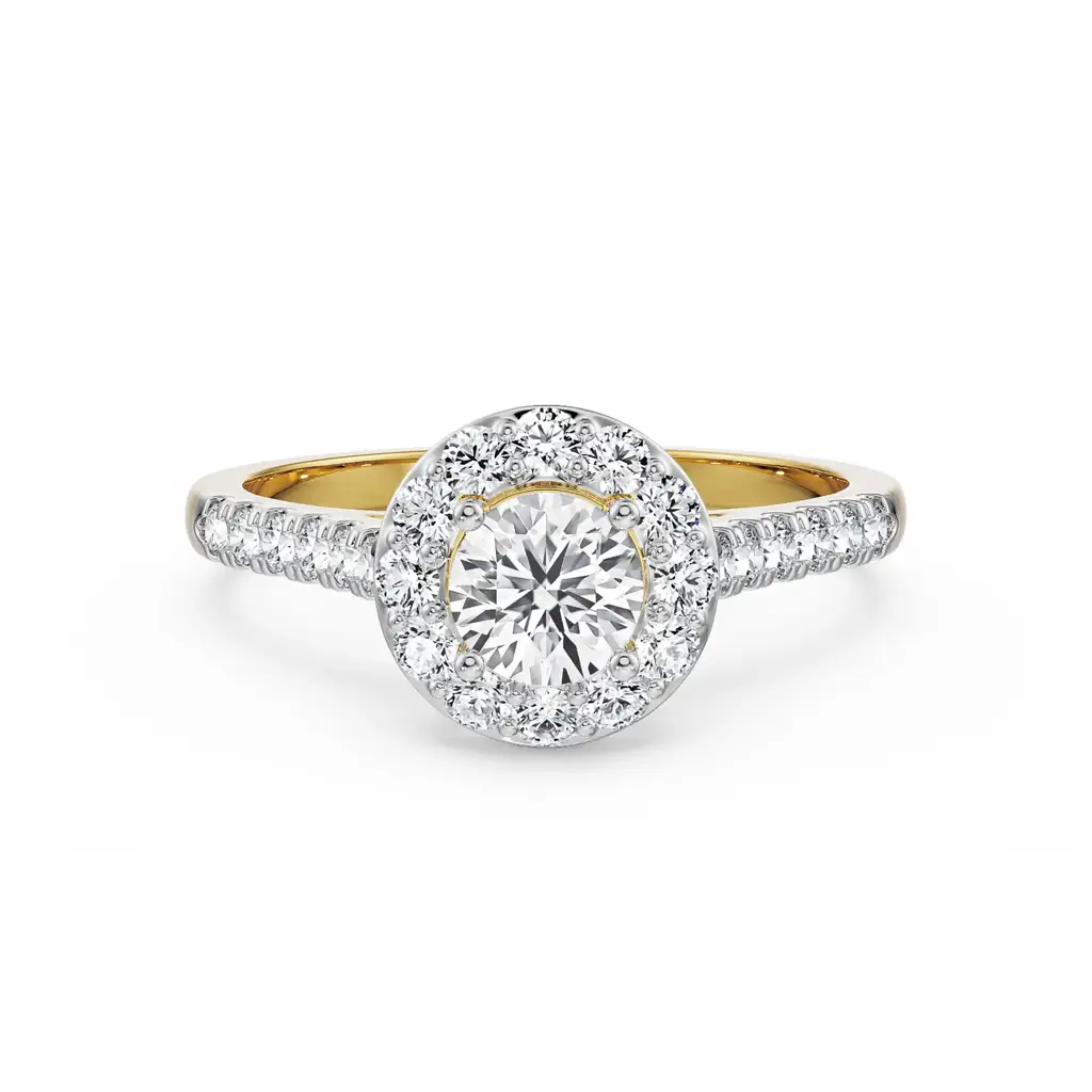 Jessica Round Halo Diamond Ring : R1439