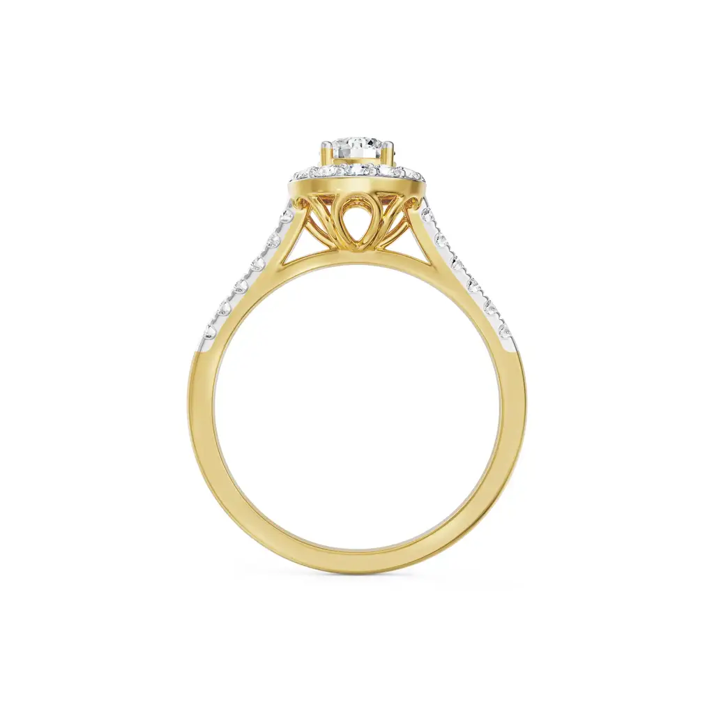 Jessica Round Halo Diamond Ring : R1439