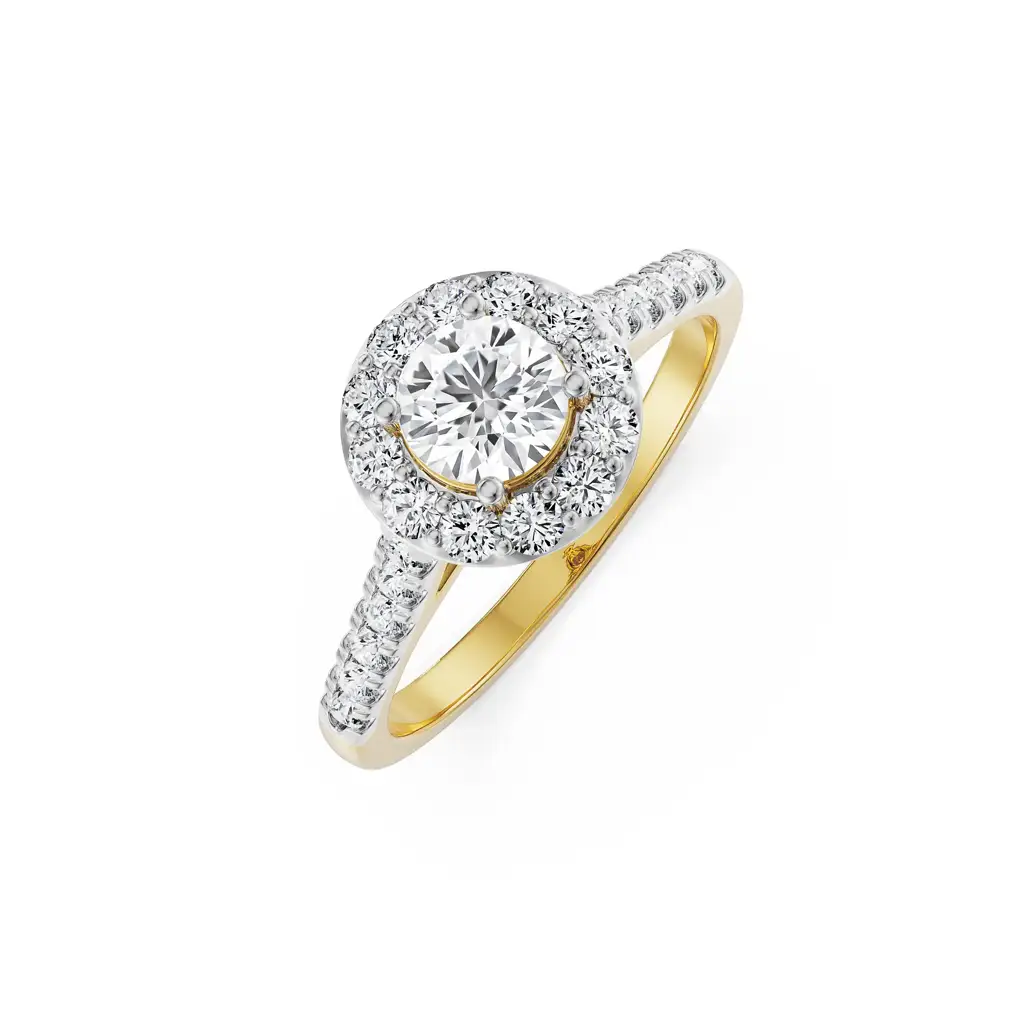 Jessica Round Halo Diamond Ring : R1439