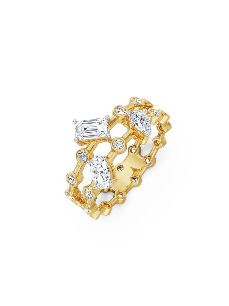 Multi Diamond Cocktail Ring : R1443