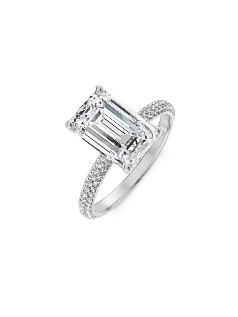Vintage Glamour Radiant Diamond Ring : R1454