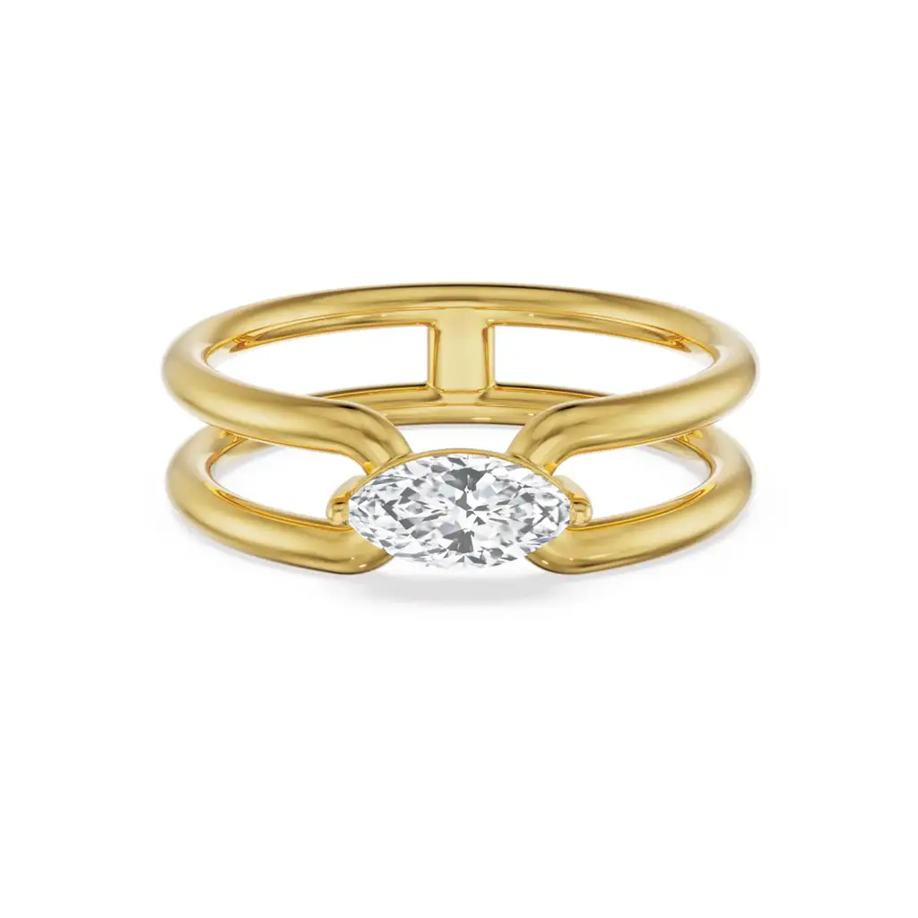 0.50 Ct Marquise Engagement Ring : R1484