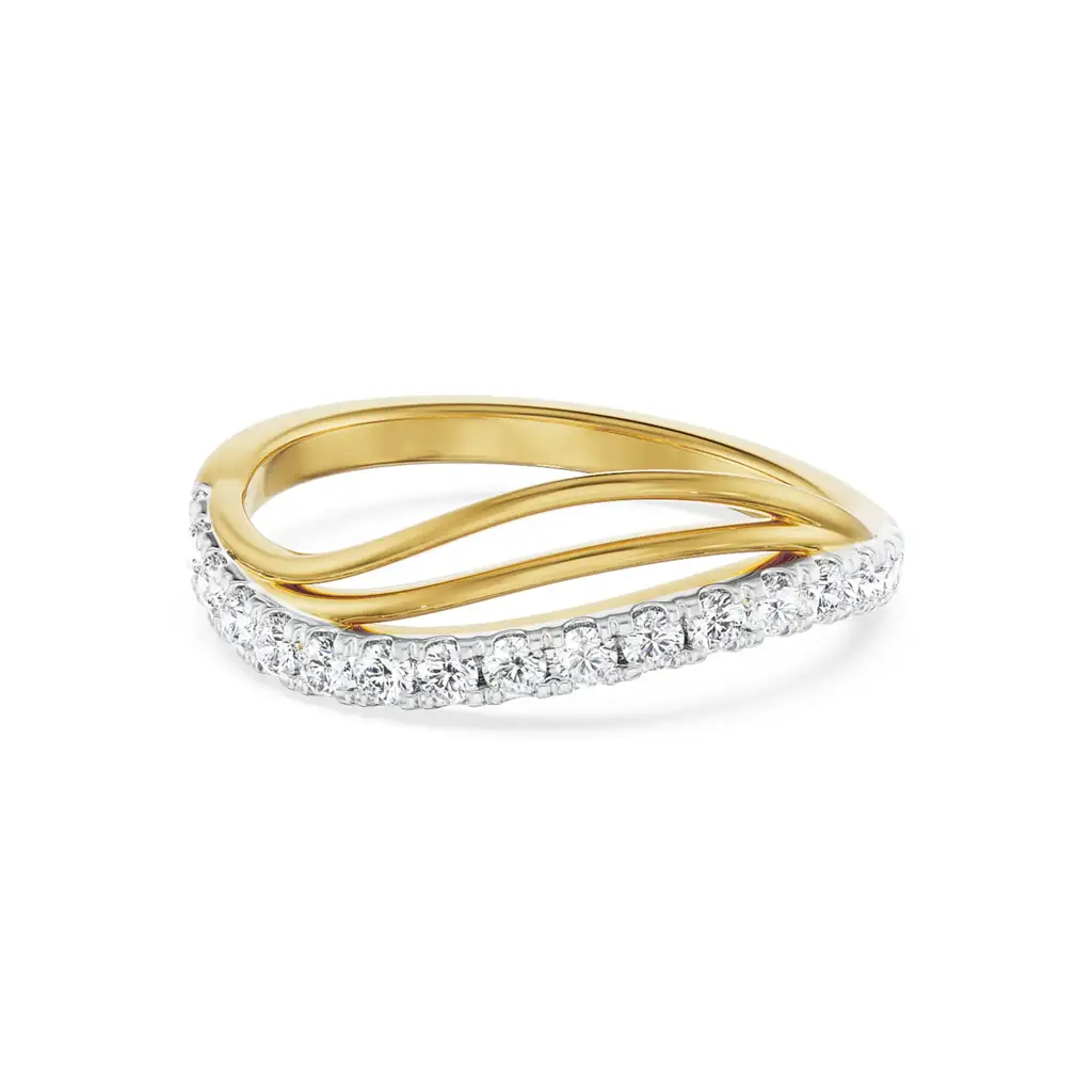 Wavy Kristal Diamond Band : R1490