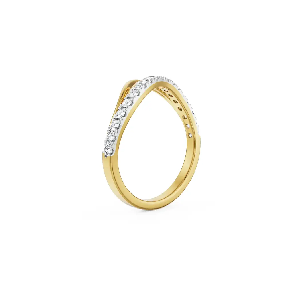 Wavy Kristal Diamond Band : R1490