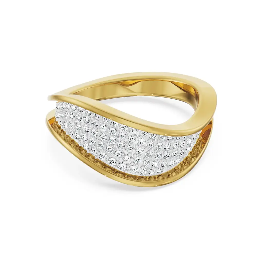 Modern Twist Diamond Band : R1499