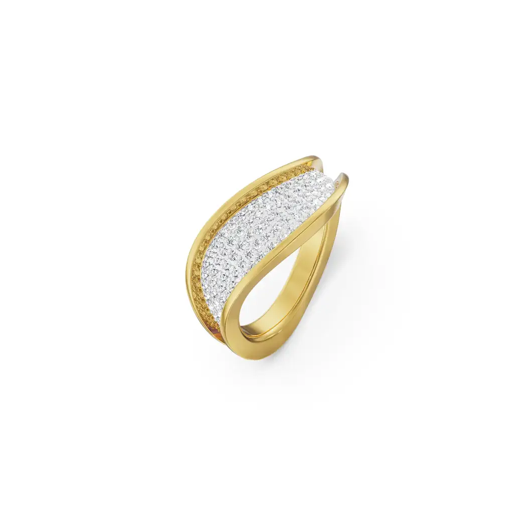 Modern Twist Diamond Band : R1499