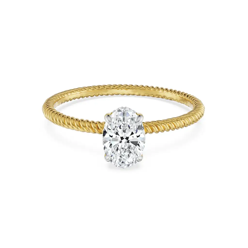 0.70 Ct Oval Engagement Ring : R1503