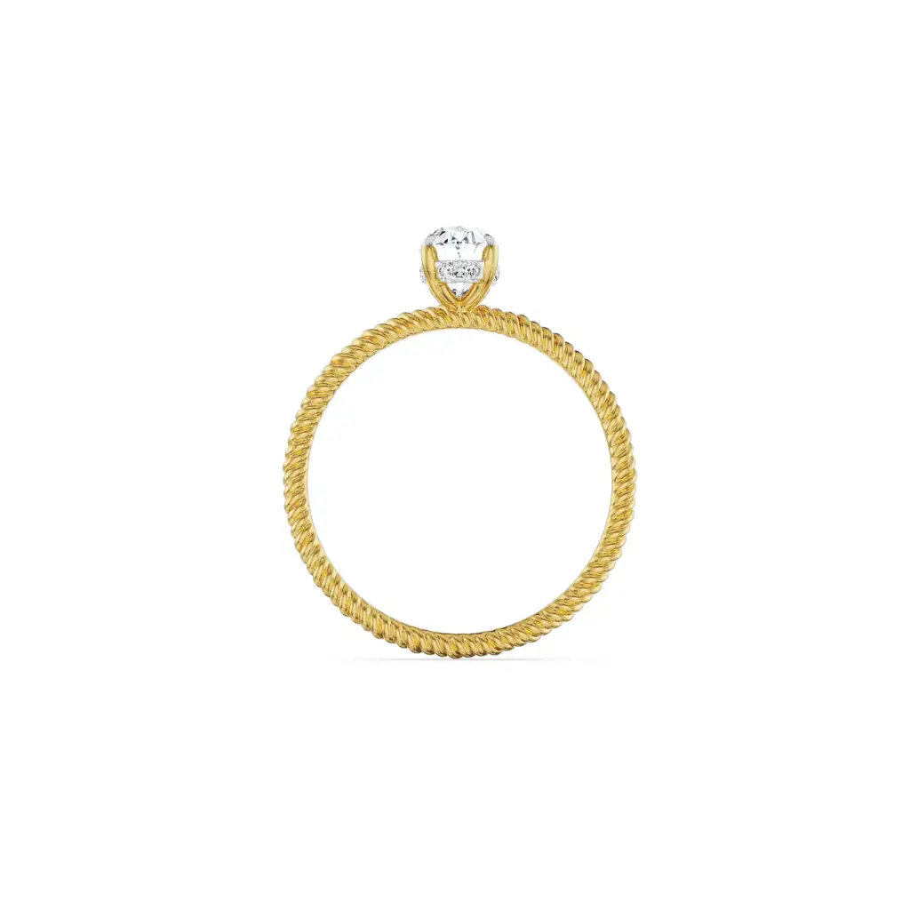 0.70 Ct Oval Engagement Ring : R1503