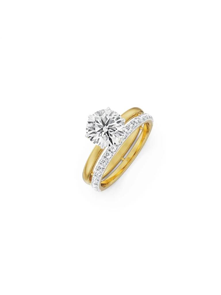 1.5 Ct Genelia Bridal Set Ring : R1516