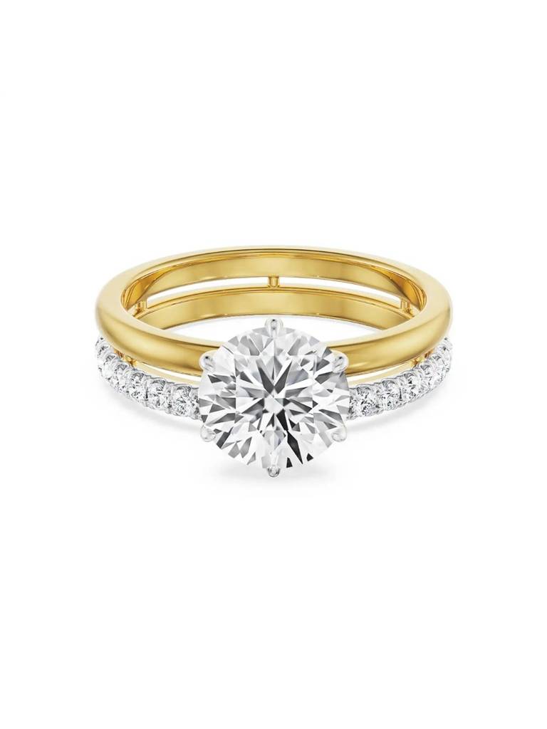 1.5 Ct Genelia Bridal Set Ring : R1516