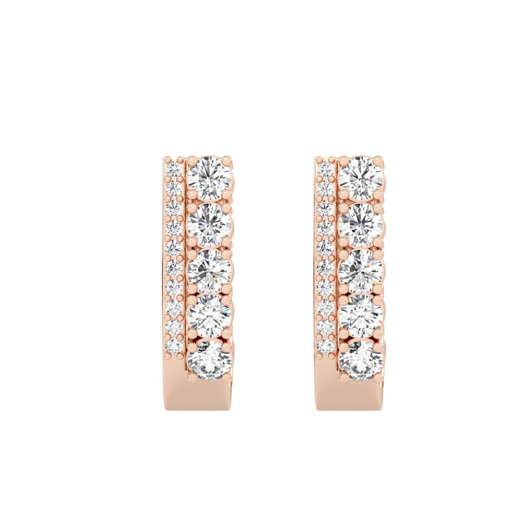 Classic Round Diamond Hoops : SFJ0924ER-045