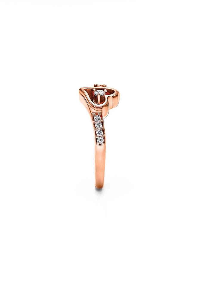 Silberry 925 Sterling Silver Connected Heart Adjustable Ring : R22