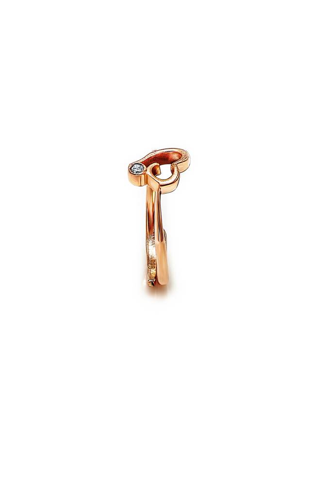 Silberry 925 Sterling Silver Single Heart Adjustable Ring : R26
